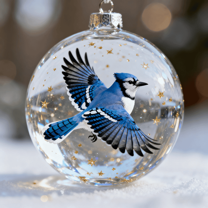 WinterWing | Collection of Glass Christmas Ornaments with Adorable Birds